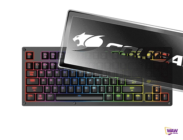 KEYBOARD COUGAR PURI TKL RGB MECHANICAL SWITCH RED GAMING - Image 2